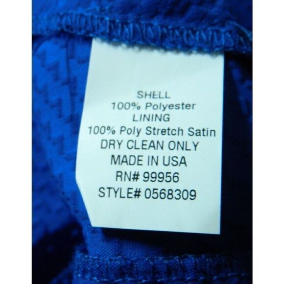 Shoshanna Dress‎ Size 6 Blue Textured Asymmetric Hem Sleeveless - Picture 10 of 10